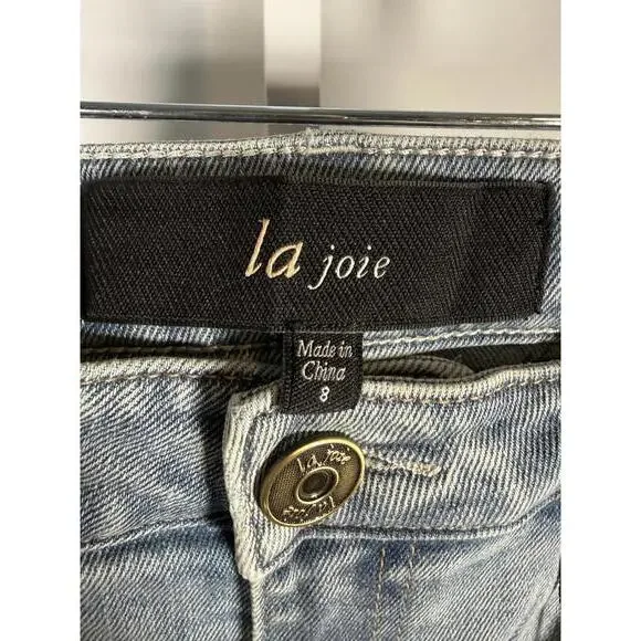 NWT La Joie Comfort Stretch High Rise Straight Leg Jeans Size 8 - Picture 5 of 5